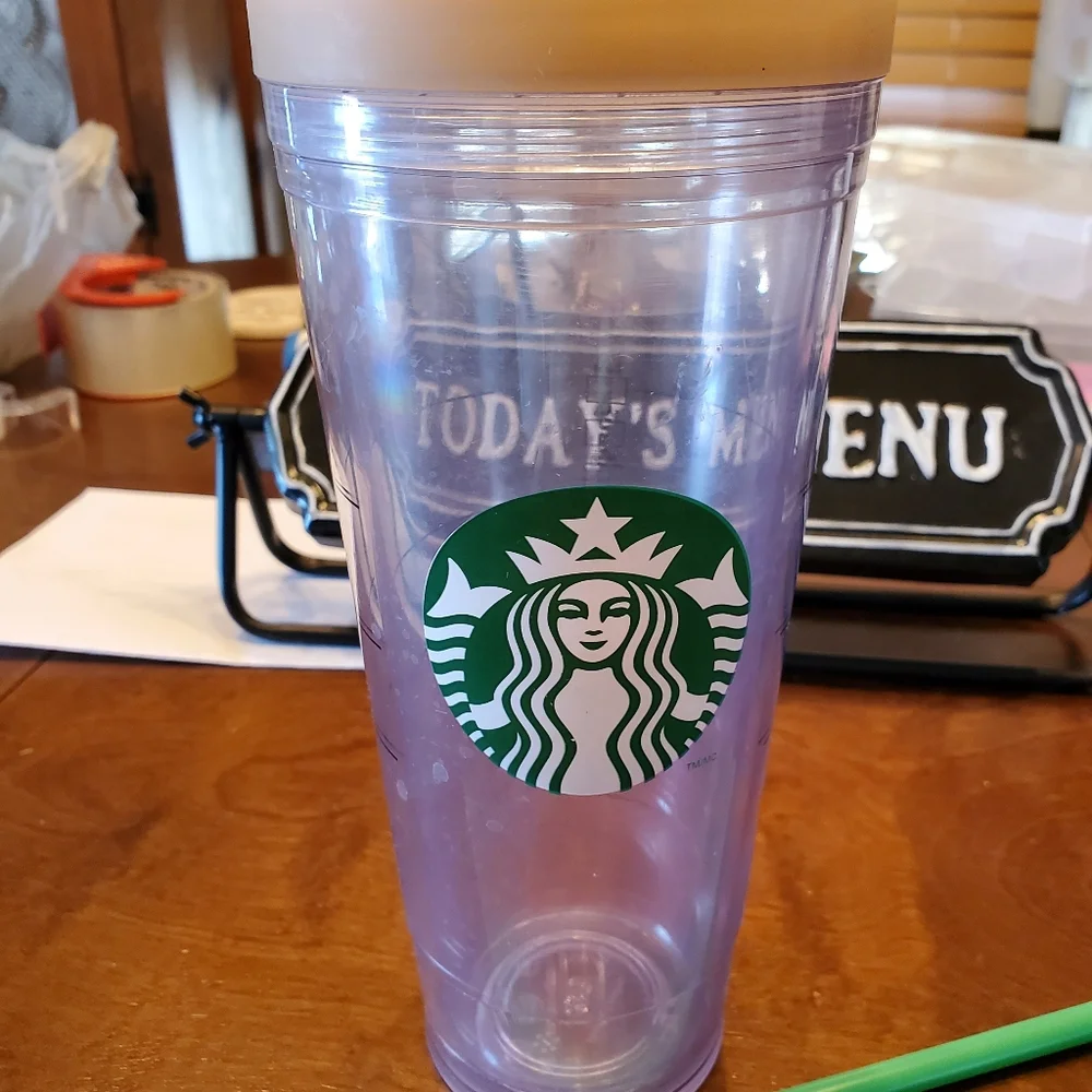 Starbucks 24oz Clear Siren Logo Cold Cup Tumbler